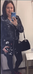 Zara leather biker jacket