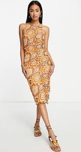 Floral mini dress by asos