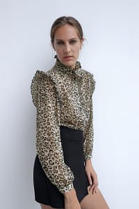 Leopard print blouse