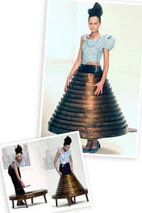 Hussein Chalayan autumn 2000 collection (photo credit: Getty Images)