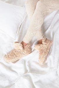 Winter warm faux fur slipper boots by Next