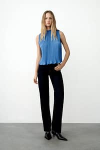 Sky blue top by Zara