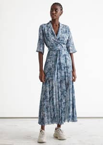 Floaty pleated midi dress by & other stories