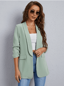 Mint green spring blazer by SHEIN