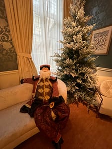 St Nick in his loungewear, Grand Hotel Casselbergh, Bruges