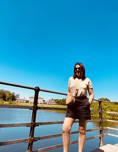 Black linen shorts by & Other Stories