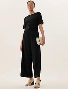 Belted jumpsuit by M&S