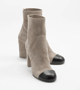 Chanel suede calfskin boots