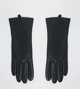 Leather look gloves by asos