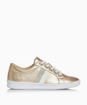 Dune metallic trainers