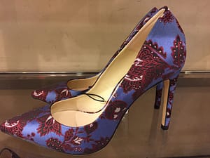 embroidered print shoes