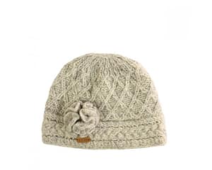 Aran trellis oat hat