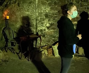 Our guide regaling us with stories of 18th century brothels & slums in the underground vaults