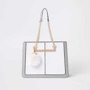 Pom Pom tote bag by River Island