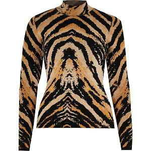 Tiger print top
