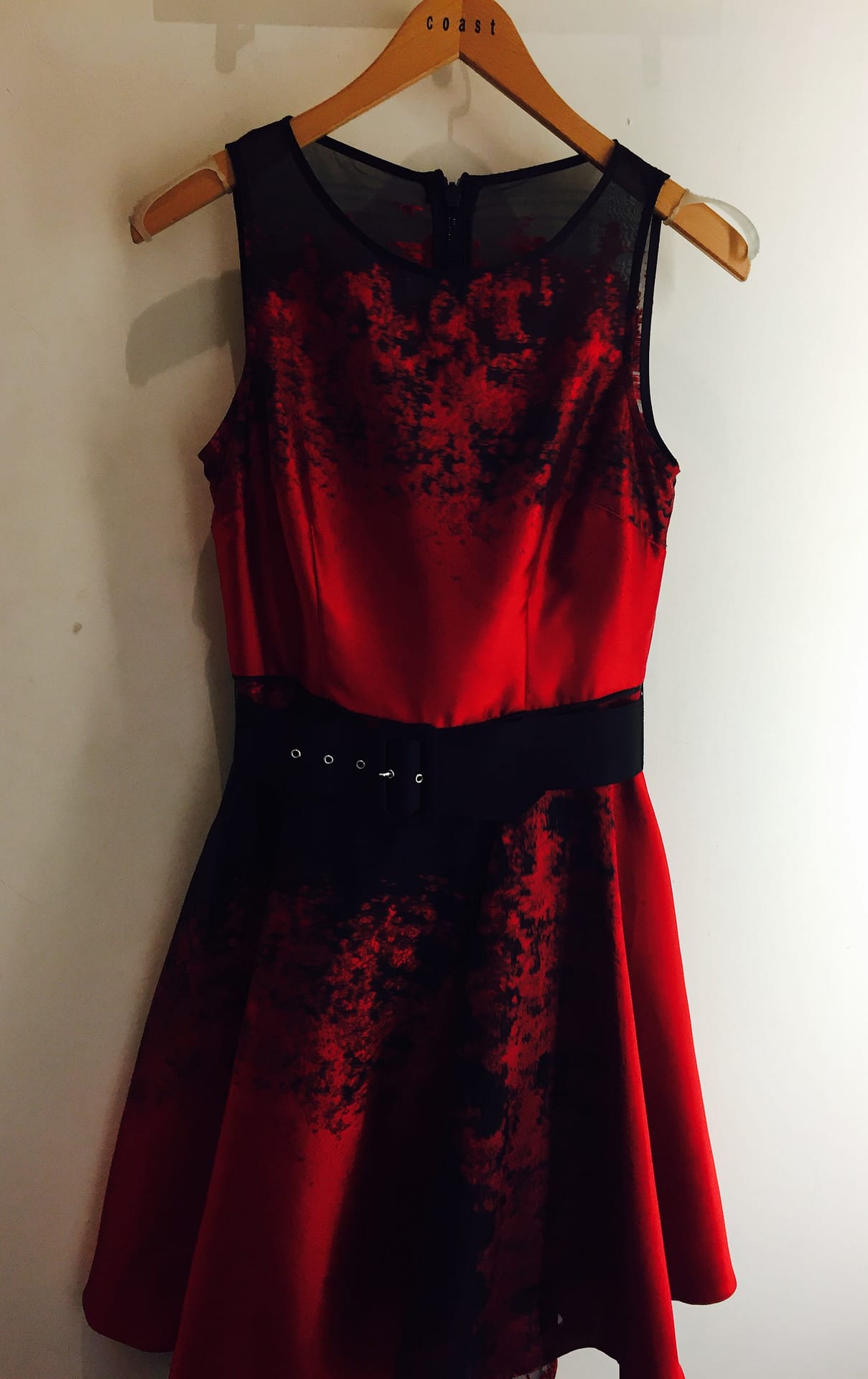 Coast red and black dress best sale