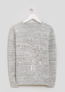 Sequin Snowflake Sweater by Matalan