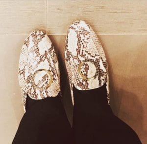 Snakeprint loafers from Office