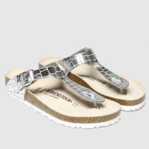 Birkenstock gizeh gator gleam sandals