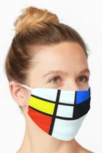Mondrian face mask 