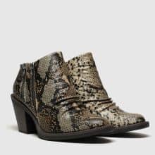 Vegan snake print ankle boots by Schuh