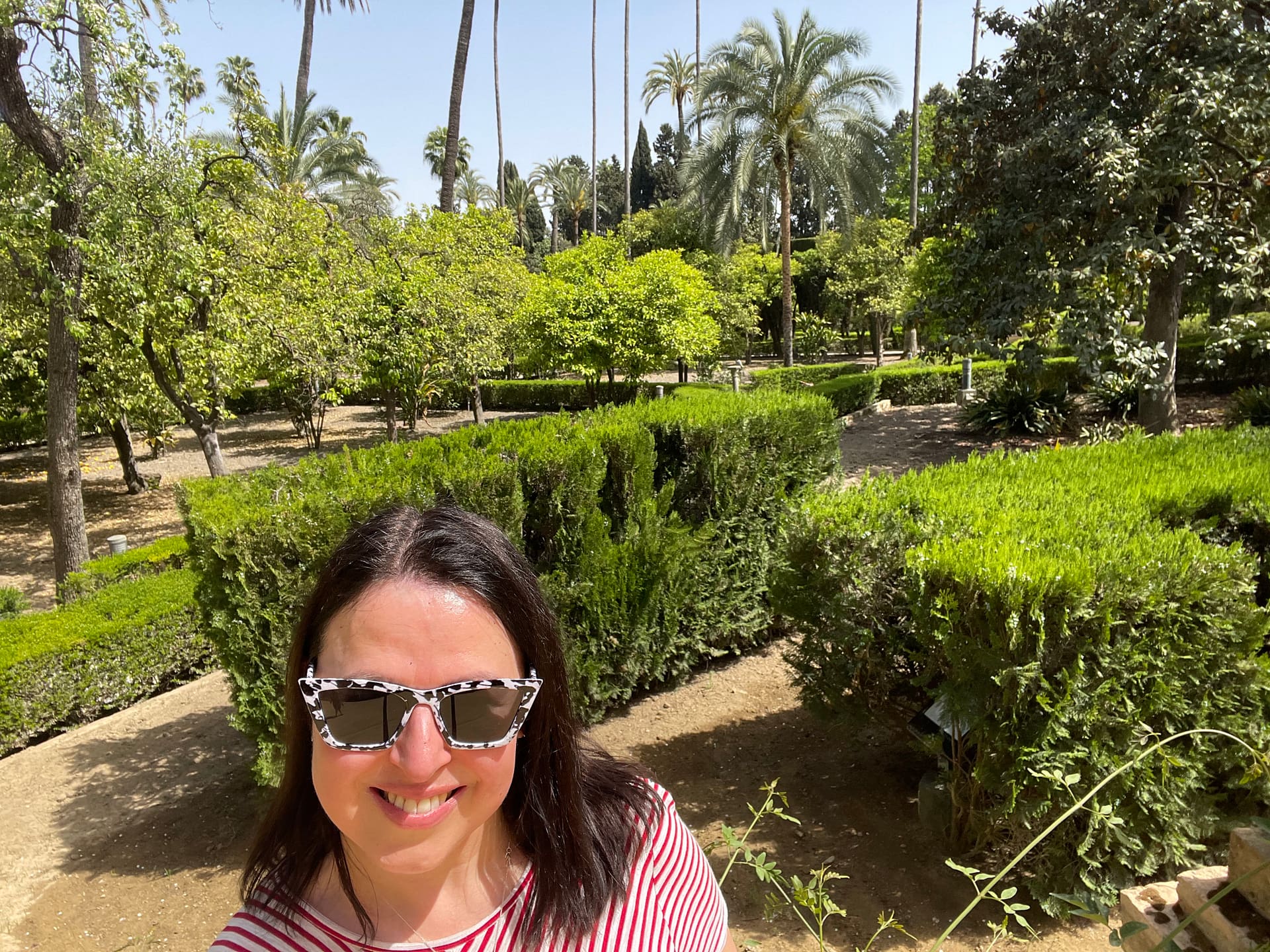 Exploring the Royal Alcazar gardens